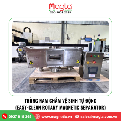 Thùng nam châm vệ sinh tự động