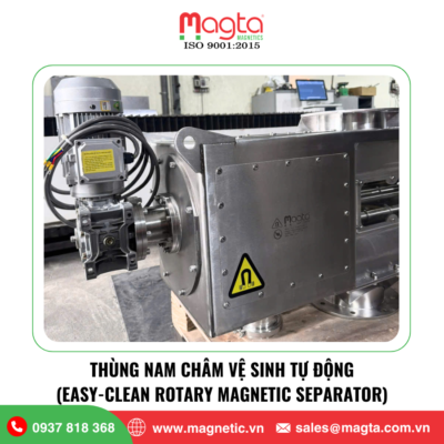 Thùng nam châm vệ sinh tự động
