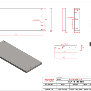 Nam Châm Phẳng Lọc Sắt