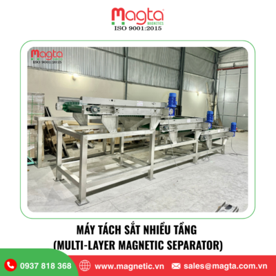 Máy Tách Sắt Băng Tải Nhiều Tầng
