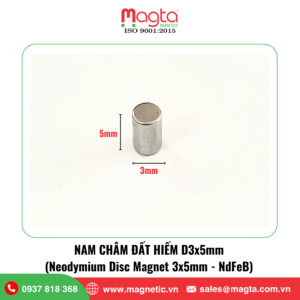 nam châm đất hiếm D3x5mm