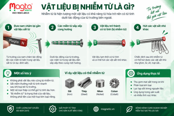 nam châm hút được những kim loại nào